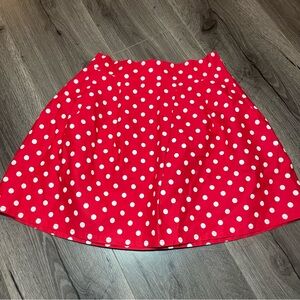 Windsor Red Polka Dot Mini Skirt